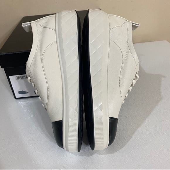 Sold 🔑 Chanel Platform Sneakers Size 37.5 - Picture 10 of 11